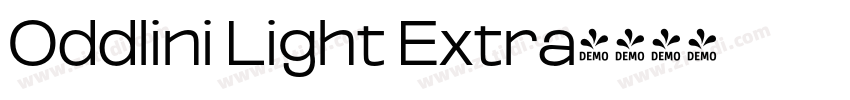 Oddlini Light Extra字体转换